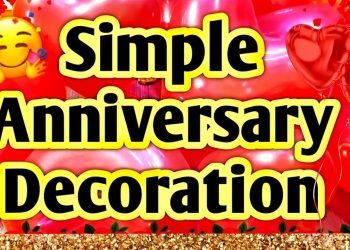 Very Easy Anniversary Decoration Idea at Home| Wedding Anniversary Decoration| low Budget decoration
