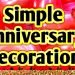 Very Easy Anniversary Decoration Idea at Home| Wedding Anniversary Decoration| low Budget decoration
