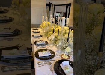 BLACK AND WHITE is the vibe  ???????????? #wedding #decoration #flower #birthday #decor #party #viral #fyp