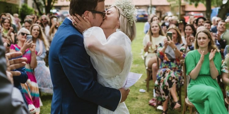 Chris and Paula’s rock n roll wedding in Yorkshire, with York Place Studios