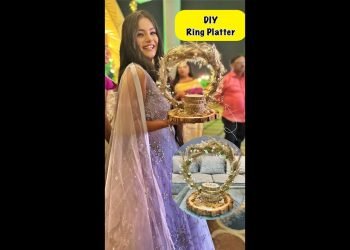 DIY Ring Platter???? #crafteraditi #youtubepartner #shorts #youtubeshorts #diy #wedding @CrafterAditi