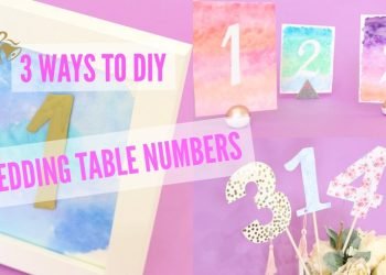 HOW TO MAKE DIY WEDDING TABLE NUMBERS || KATIE BOOKSER
