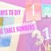 HOW TO MAKE DIY WEDDING TABLE NUMBERS || KATIE BOOKSER