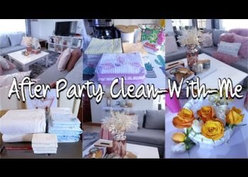 AFTER PARTY CLEAN-WITH-ME  CLEANING MOTIVATION  BRIDAL SHOWER