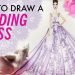 HOW TO DRAW A WEDDING DRESS #10 | Fashion Drawing