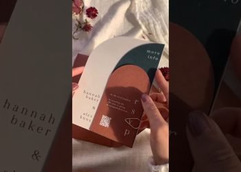 Are you planning a #modernwedding  ????? Go together with this stunning custom arch #invitation  set ????