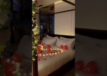 wedding room decoration flowers candles balloons#follow #shorts #trending