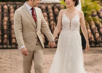 Real Martina Liana Bride Sharon + Carlos – Pretty Glad Love – Wedding Blog