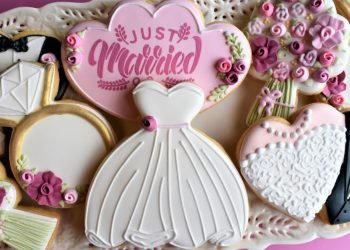 Wedding Cookie Tutorial – FIVE Designs!
