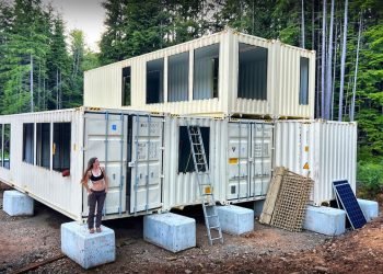 TIMELAPSE – BUILDING a SHIPPING CONTAINER HOME with NO EXPERIENCE OFF GRID – VLOG 172