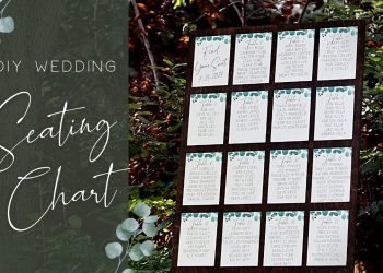 Wedding Seating Chart DIY | Wood + Cardstock | Cricut Wedding Sign