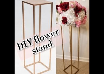 DIY Centerpiece flower stand – DIY plinths wedding column