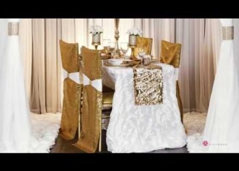 White & Gold 1920's Inspired Wedding Table