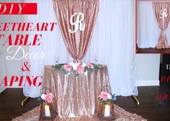 Sweetheart Table Decor DIY | DIY Wedding Draping Techniques