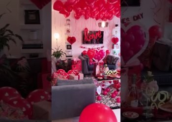 birthday surprise|| party || balloon decoration ideas||easy birthday decoration #shorts