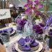 ????️HOW TO DECOR PURPLE TABLE SCAPE SETTING decor FOR BIRTHDAY & WEDDING