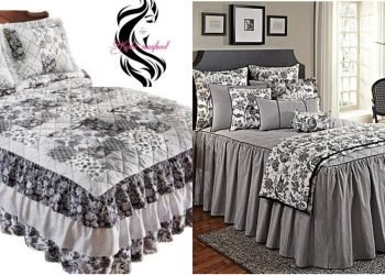Triple Ruffle Classically Bedsheet design idea 2023 || Printed & Plain Cotton frilly bedsheet Design