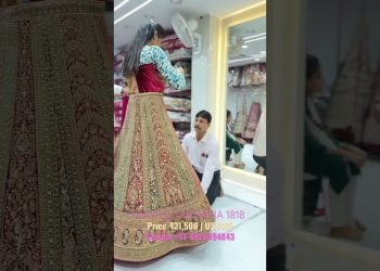 Beautiful Bridal Lehenge Draping customer #fashion #lehenga #lehengacholi #wedding #cholilehenga