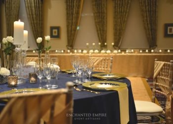 Navy and Gold Wedding Theme, styled by Enchanted Empire, Event Artisans