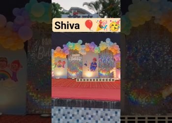 cocomelon birthday decorations for girl || balloon decoration ideas|| #shorts