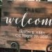 DIY Welcome Sign | Rustic Wedding Decor | Custom Wood Sign w/ Paint | Cricut Design Space