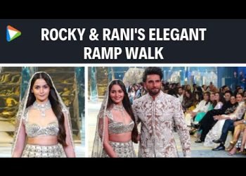 Alia Bhatt & Ranveer Singh aka Rocky Aur Rani as Showstopper for Manish Malhotra's Bridal Couture