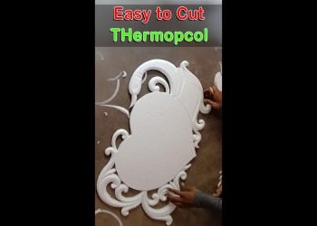 #shorts #peacock peacock/ Easy Thermocol Cutting / Wedding Nameplate