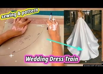 ???? Easy methods to Make a Wedding Dress Train Pattern Making × falda circular x Sewing Tutorial