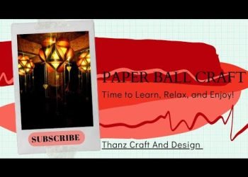 HOME DECOR PAPER BALL CRAFT USING WEDDING CARDS | HOME DECOR IDEAS | Thanz Craft |