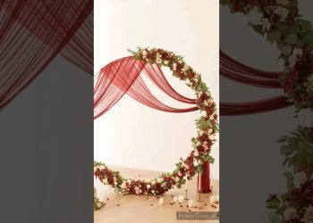 beautiful wedding decoration ideas DIY backdrop flowers floral #shorts #viral #trending