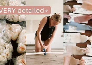 OUR WEDDING DIYS | in depth learn how to of doing our own flowers, welcome sign + more!