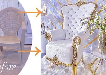 SEE HOW I TURNED A PLASTIC CHAIR INTO A THRONE CHAIR | DIY CHAIR ON A BUDGET!