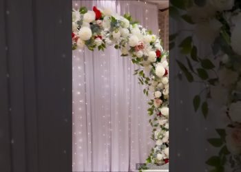 easy and stylish wedding backdrop decoration ideas DIY #shorts #viral #trending