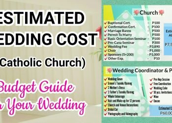 Estimated Wedding Cost | Catholic Church | Budget Guide | Philippines | Ritz Encourage