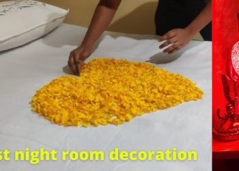 First night room decoration ideas | easy decoration ideas | the way to decorate  bedroom