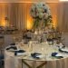 Champagne, Navy & Blush Wedding: Wedding Reception Decor