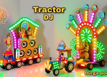 Gouri Durga Ganesh Moorti DJ Truck Navratri Krishna Mahakaali Puja | Trolly Mini Dj Tractor Ganpati