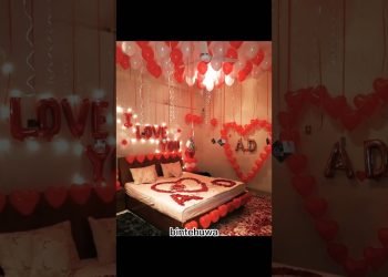 First night bridal room decoration 2023#newvideo #wedding #decoration #bedroom