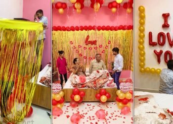 Surprise anniversary party decoration for mom dad #surprise #party