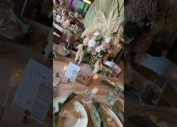 LED Uplights, Dancing on a Cloud, monogram, and Wedding Table Decorations