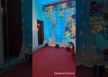 Best Wedding Stage Decoration Ideas: Wedding flower Decoration Mandap Decorations #shorts #wedding