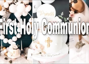DIY Cake Table Decor Ideas/Communion Party/Wedding Cake Table