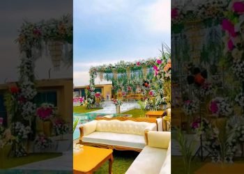 day wedding decor / wedding at farm house / day wedding setup / #wedding #trending #decoration