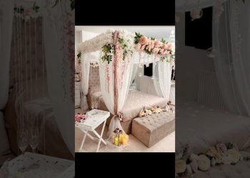 wedding room decoration ideas|| bridal bed decoration ideas#wedding #trend#ytshorts#shorts