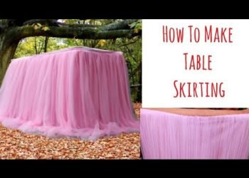 D.I.Y. Table Skirting For Birthday/ Wedding Party, How To Decorate Table For Birthday