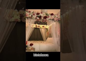first night wedding room decoration 2023#newvideo #wedding #bedroom #decoration @bintehuwa936