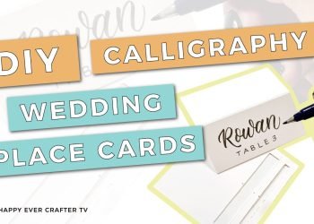 DIY Calligraphy Wedding Place Cards