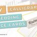 DIY Calligraphy Wedding Place Cards