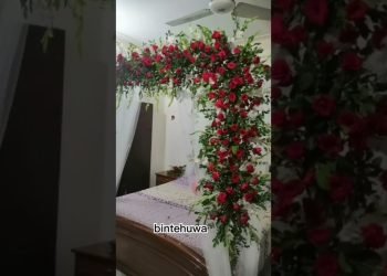 first night bridal room decoration 2023-2024#newvideo #wedding #decoration #bedroom