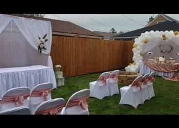 Small Quarantine Backyard Wedding Decoration